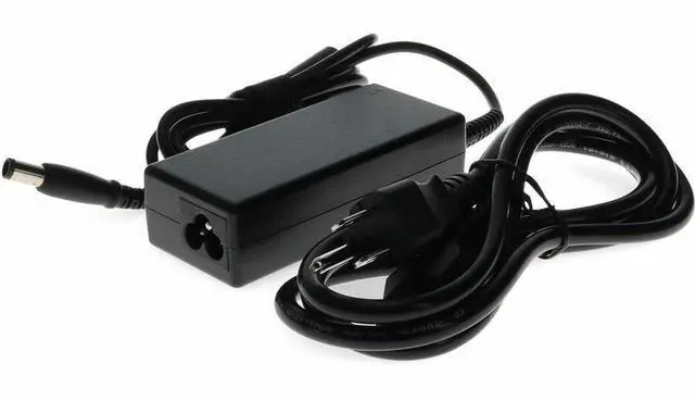 Alt view image 2 of 8 - Dell 332-1831 Compatible 65W 19.5V at 3.34A Black 7.4 mm x 5.0 mm Laptop Power Adapter and Cable -
