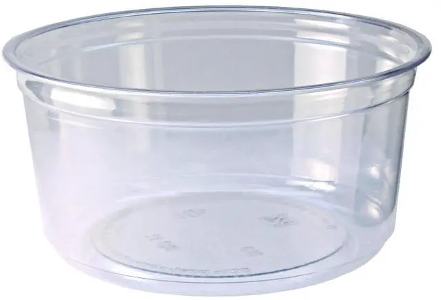 Main image of Recycleware Round Deli Container 12 oz 4.6" Diameter x 2.3" h Clear Plastic 500/Carton 000000000009501032