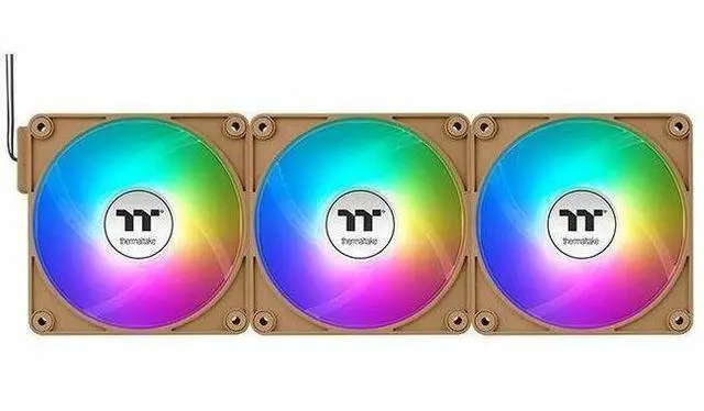 Alt view image 16 of 20 - Thermaltake CT120 EX Reverse ARGB Sync PC Cooling Fan 3 Pack, 500~2000 RPM, 5V Mobo Sync, 16.8 Million Colors 9 LEDs, MagForce 2.0 Connectors, Hydraulic Bearing, Gravel Sand, CL-F224-PL12GS-A