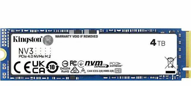 Alt view image 14 of 18 - Kingston NV3 M.2 2280 4TB PCIe 4.0 x4 NVMe Internal Solid State Drive (SSD) SNV3S/4000G Up to 6000 MB/s