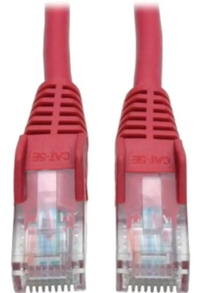 Alt view image 4 of 13 - Tripp Lite N001-006-RD Cat5e 350 MHz Snagless Molded UTP Patch Cable (RJ45 M/M), Red, 6 ft.