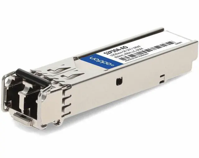 Alt view image 8 of 9 - AddOn HP S2P30A Compatible TAA 10GBase-SR SFP+ Transceiver (MMF, 850nm, 400m, LC, DOM) - For Data Networking, Optical Network - LC 10GBase-SR Network - 850 nm Wavelength - Multi-mode10GBase-S