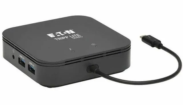 Alt view image 16 of 18 - Tripp Lite MTB3-DOCK-04 Docking Station - for Notebook - 60 W - USB Type C - 4 x USB Ports - Network (RJ-45) - HDMI - DisplayPort - Thunderbolt - Wired