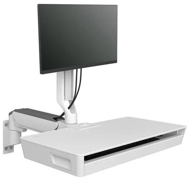 Alt view image 2 of 2 - Ergotron CareFit Mounting Arm for Keyboard Monitor LCD Monitor White