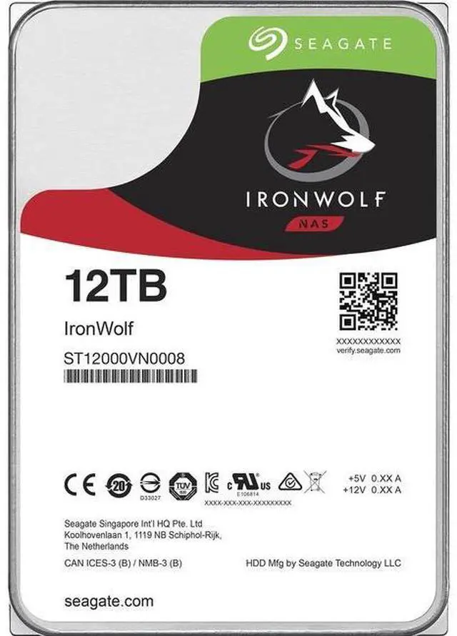 Alt view image 11 of 17 - Seagate IronWolf 12TB NAS Hard Drive 7200 RPM 256MB Cache SATA 6.0Gb/s CMR 3.5" Internal HDD for RAID Network Attached Storage ( ST12000VN0008 )