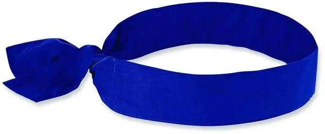 Alt view image 7 of 13 - Ergodyne Blue Cooling Bandana 12307