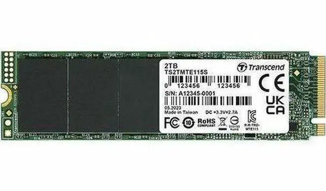 Alt view image 8 of 13 - 500GB Transcend PCIe SSD 115S NVMe M.2 2280 PCIe Gen3 x4 SSD