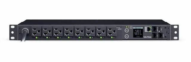 Alt view image 4 of 11 - CyberPower PDU41023 Single Phase 100 120 VAC 30A Switched PDU