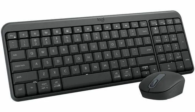 Alt view image 8 of 14 - Logitech MK250 Bluetooth Wireless Mouse and Keyboard Combo: Fast & Easy Connectivity, Compact Wireless Keyboard, Ambidextrous Mouse (Graphite) - Wireless Bluetooth Keyboard - Graphite - Wireless B