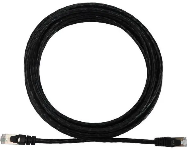 Alt view image 8 of 11 - Eaton Tripp Lite Series Cat6a 10G Snagless Shielded Slim STP Ethernet Cable RJ45 M/M PoE Black 10 ft. 3.1 m