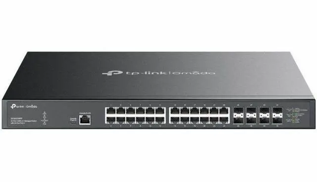 Alt view image 6 of 11 - TP-Link Omada 32-Port 10GE L2+ Managed Switch with 24-Port PoE++ - 24 Ports - Manageable - 10 Gigabit Ethernet - 10GBase-T, 10GBase-X - 2 Layer Supported - 1010.20 W Power Consumption - 770 W PoE Budg