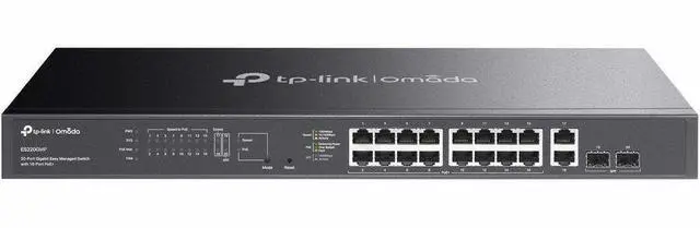 Alt view image 7 of 7 - TP-Link Omada 20-Port Gigabit Easy Managed Switch with 16-Port PoE+ - 18 Ports - Manageable - Gigabit Ethernet - 10/100/1000Base-T, 1000Base-X - 2 Layer Supported - 2 SFP Slots - 289.70 W Power Consum