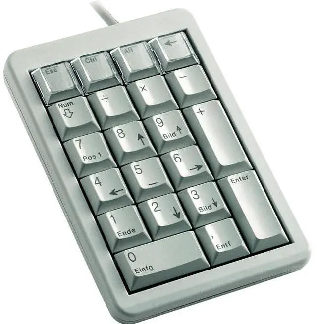 Main image of Cherry G84-4700 21-Key UltraSlim Programmable Mechanical Keypad - Light Gray