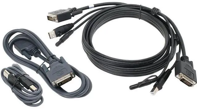 Main image of IOGEAR G2L7203UTAA3 10 ft. Dual View DVI, USB KVM Cable Kit with Audio (TAA)