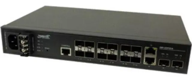 Alt view image 2 of 10 - Transition Networks Managed Gigabit Ethernet Fiber Switch