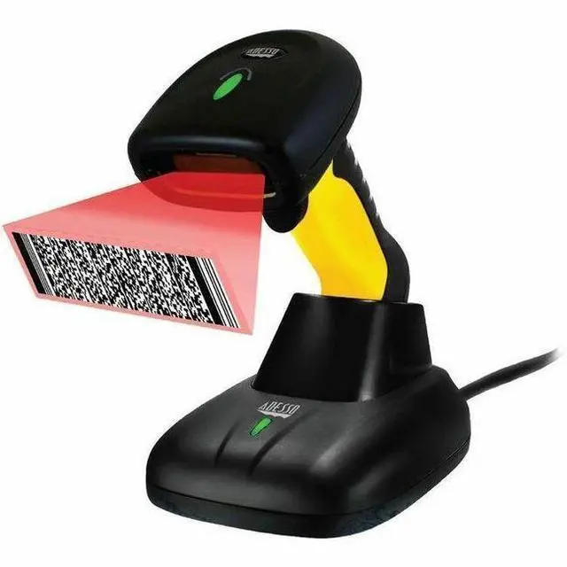 Main image of Adesso Bluetooth & 2.4Ghz Wireless Waterproof 2D Barcode Scanner Nuscan5200 - 18" Scan Distance - 1D, 2D - LED - CMOS - Bi-directional - Bluetooth, Radio Frequency - USB - IP67