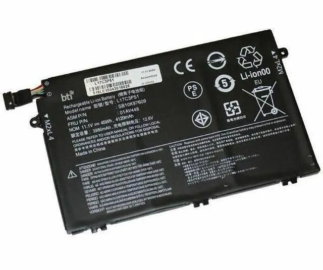 Main image of BTI 01AV446-BTI 11.1V 45Whr Li-IOn Battery for Select Lenovo ThinkPad Laptops