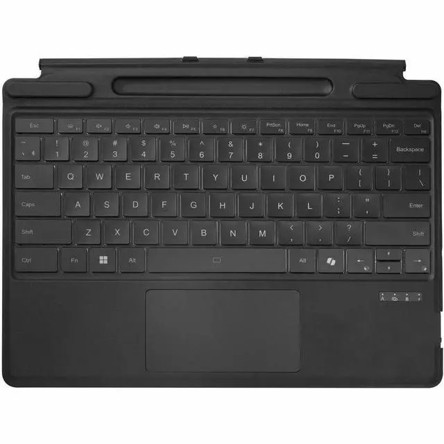 Alt view image 9 of 15 - Adesso Portable Keyboard/Cover Case for 13" Microsoft Surface Pro 8, Surface Pro 9 Tablet - English (US) Keyboard - Aluminum Body