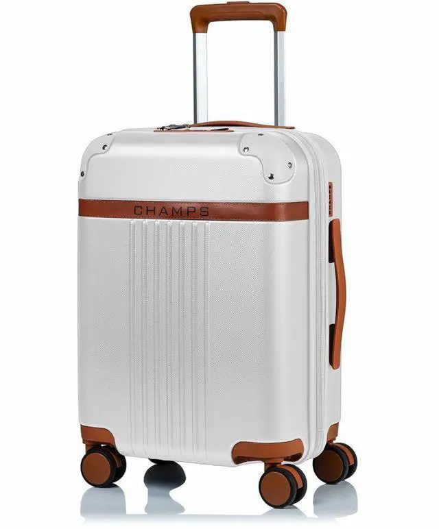 Alt view image 9 of 9 - CHAMPS Vintage Collection Hardside Carry-on Ivory S1016CIVORY