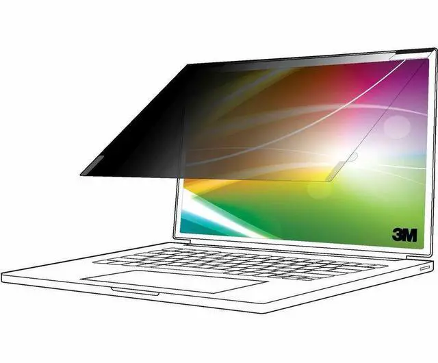 Alt view image 2 of 5 - 3M Bright Screen Privacy Filter for 15.0in Full Screen Laptop, 3:2 , Model BP150C3E