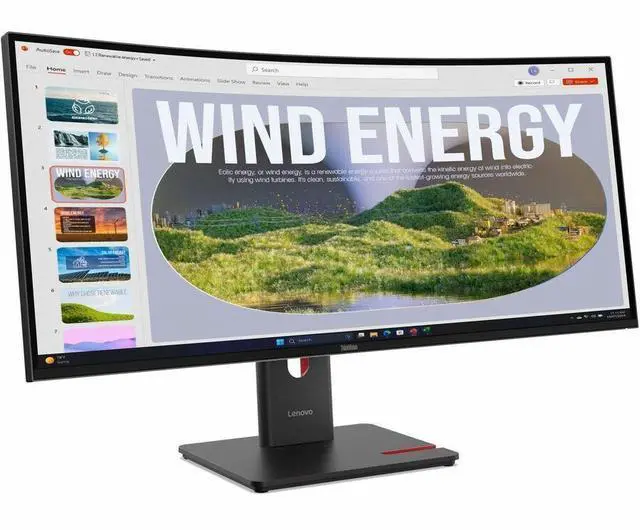 Alt view image 15 of 20 - Lenovo ThinkVision T34WD-40 34 inch Monitor