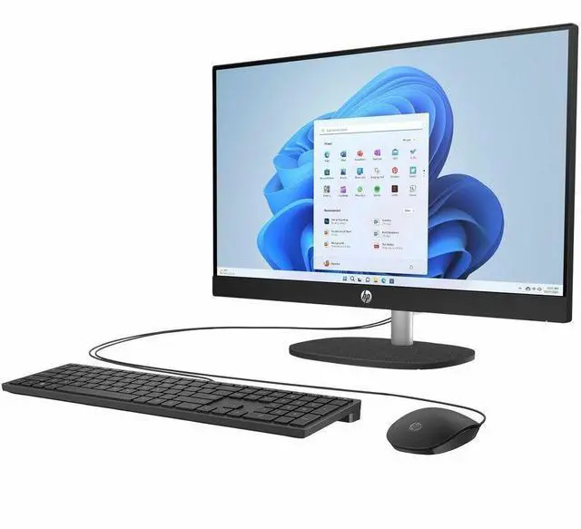 Alt view image 10 of 14 - HP 24-cr0000a 24-cr0430 All-in-One Computer - Intel N-Series i3-N300 - 8 GB - 256 GB SSD - 23.8" Full HD - Desktop - Jet Black - Intel Chip - 1920 x 1080 - Windows 11 Home - Intel UHD Graphics DD