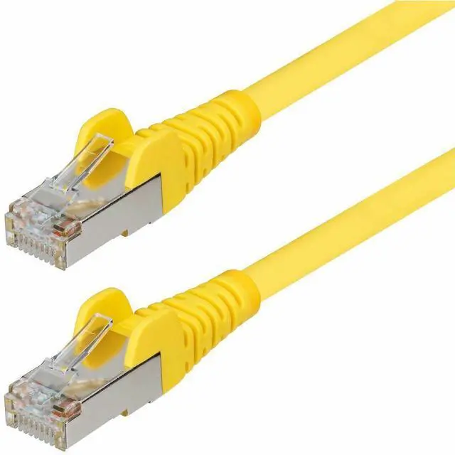Alt view image 4 of 10 - StarTech 1ft Yellow CAT6a Ethernet Cable Model NLYL-1F-CAT6A-PATCH