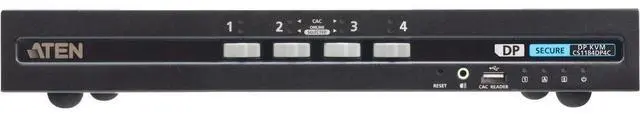 Alt view image 3 of 5 - ATEN 4-Port USB DisplayPort Secure KVM Switch with CAC CS1184DP4C