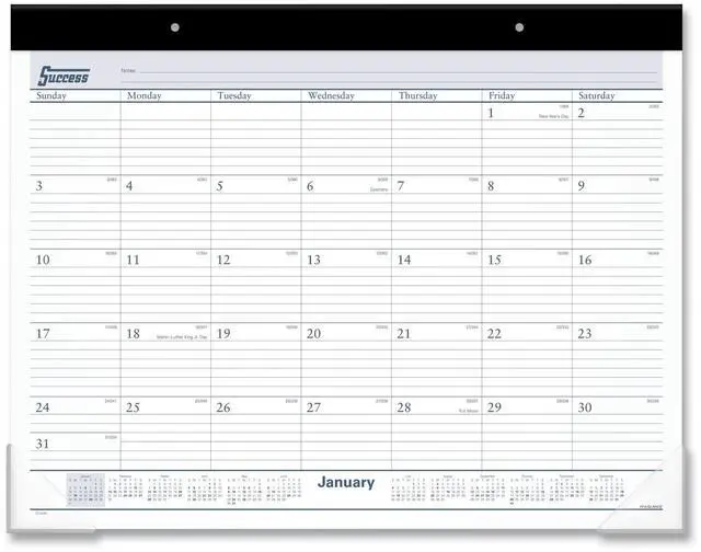 Main image of AT-A-GLANCE® 2026 Ruled Monthly Desk Pad Calendar, Standard, 21 3/4" x 17"