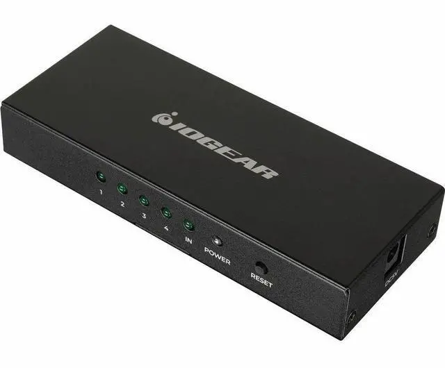Alt view image 4 of 4 - IOGEAR 8K 4-Port HDMI Splitter - 60 Hz to 60 Hz - 7680 x 4320 - 1 x HDMI In - 4 x HDMI Out - Metal