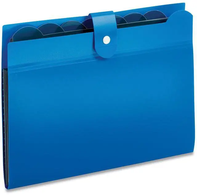 Alt view image 2 of 2 - SEVEN-POCKET EXPANDING FILE, 1" EXPANSION, 7 SECTIONS, LETTER SIZE, BLUE