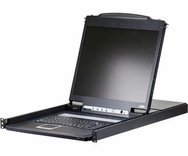 Main image of Aten 8-Port 19" LCD Integrated USB/PS2 Combo KVM w/ 8 Cables (CL1308NUKIT)