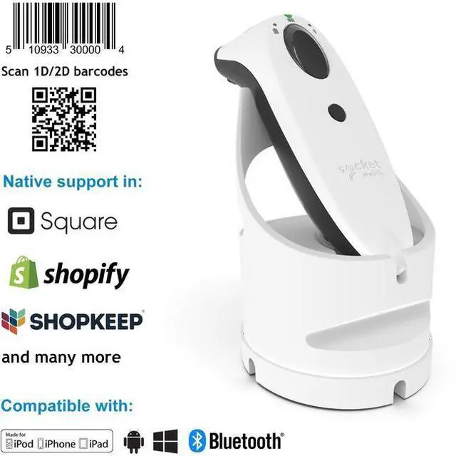 Main image of Socket Mobile SocketScan S740 Universal Barcode Scanner White & White Dock CX34871982