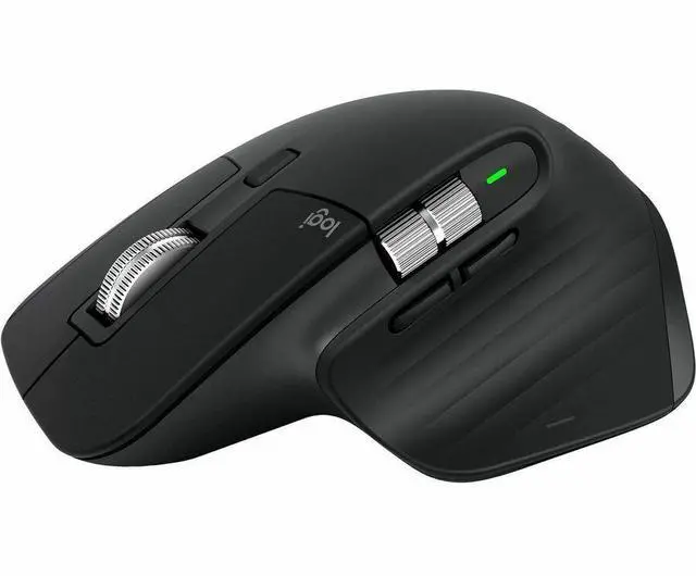 Main image of Logitech MX Master 3S Performance Wireless Mouse with Ultra-fast Scrolling Ergo 8K DPI Track on Glass Quiet Clicks Bluetooth Windows Linux Chrome Black 910007500