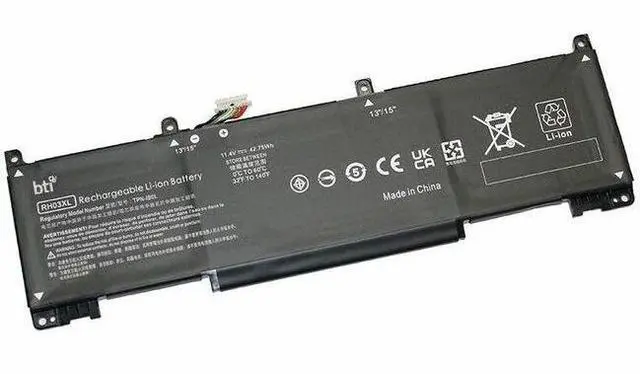 Alt view image 2 of 2 - BTI M75599-005-BTI 3-CELL 11.4V LI-ION BATTERY M75599-005, RH03XL, RH03042XL-PL, TPN-IB0L, M75017-AC1, HSTNN-OB2X - Compatible OEM: M75599-005, RH03XL, RH03042XL-PL, TPN-IB0L, M75017-AC1, HSTNN-OB2X M