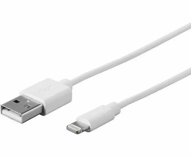 Alt view image 9 of 14 - Monoprice Lightning to USB Charge & Sync Cable - 3 Feet - White | Apple MFi Certified for iPhone X, 8, 8 Plus, 7, 7 Plus, 6, 6 Plus, 5S , iPad Pro