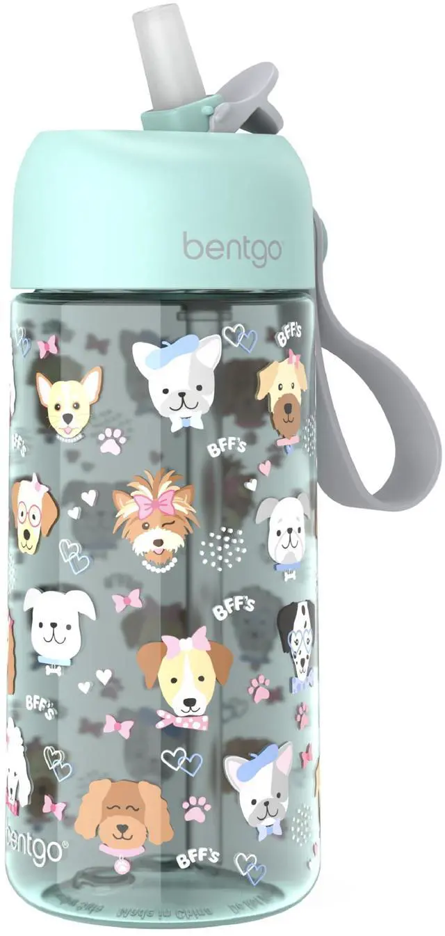 Main image of Puppy Love Plastic Water Bottle 15 oz Multicolor BGKDWB1PPY