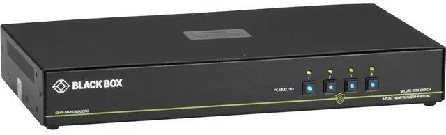 Main image of Black Box Secure NIAP 3.0 KVM Switch Single-Head HDMI CAC 4K 4-Port