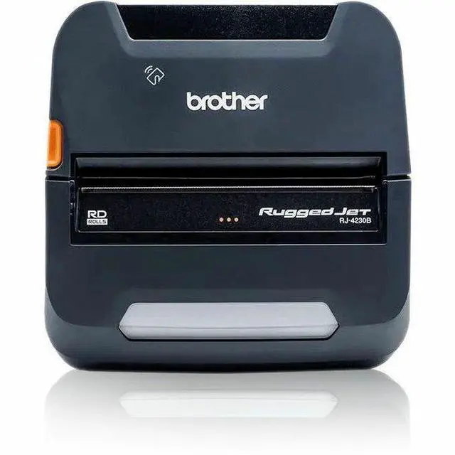 Main image of Brother RuggedJet RJ4230BL Mobile Direct Thermal Printer - 4" Desktop Printer - USB, Bluetooth/MFi, NFC Pairing (RJ4230BL-CP)