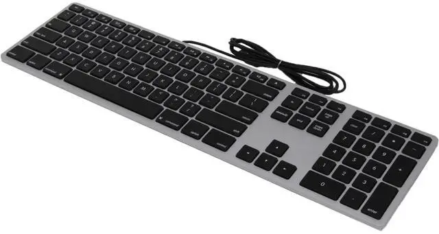 Main image of Matias USB Wired Keyboard for Mac, Space Gray FK316B