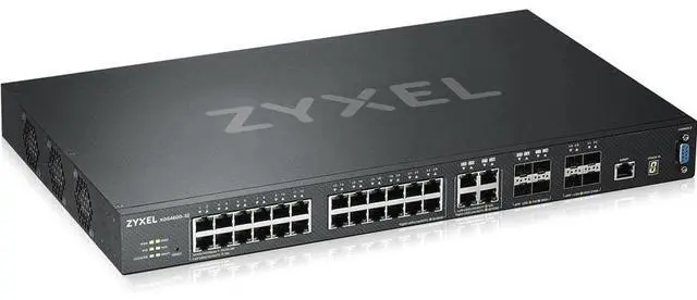 Alt view image 7 of 7 - ZyXEL 28-port GbE L3 Managed Switch with 4 SFP+ Uplink