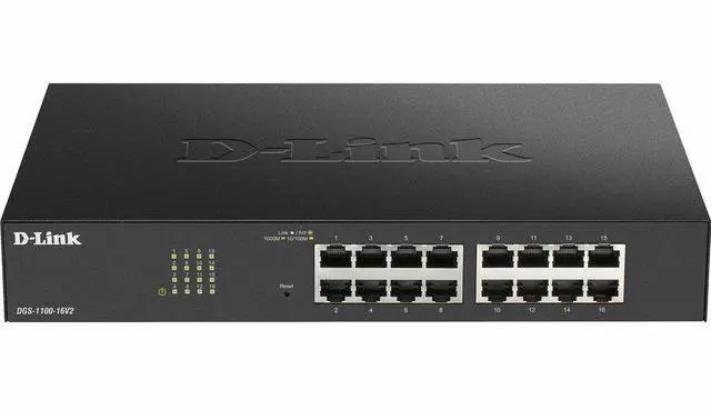Alt view image 7 of 13 - D-Link 16-Port Gigabit Smart Managed Switch | Web Managed | Cable Diagnostics | NDAA Compliant - (DGS-1100-16V2)