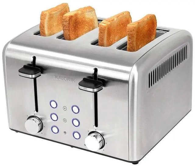 Main image of Kalorik 4-Slice Toaster, Stainless Steel (TO46813SS)