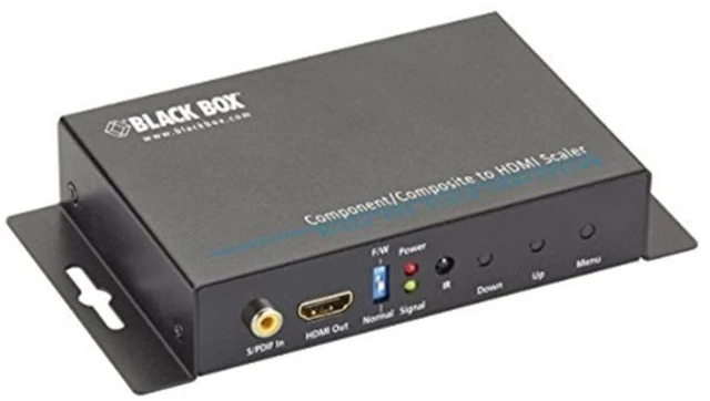 Main image of Black BoxComponent/Composite-To-HDMI Scaler And Converter With Audio