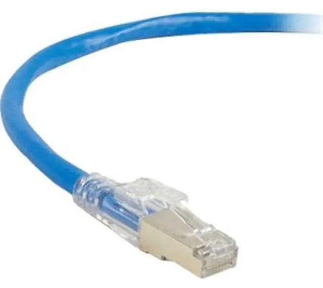 Alt view image 3 of 3 - Black Box C6APC80S-BL-10 Black Box GigaTrue 3 Cat.6a UTP Patch Network Cable - Category 6a for Network Device - Patch Cable - 10 ft - 1 x RJ-45 Male Network - 1 x RJ-45 Male Network - Shielding - Blue