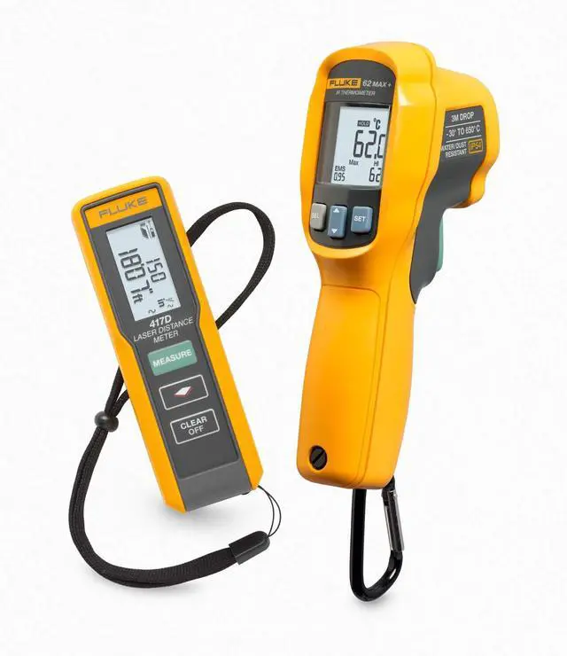 Main image of Fluke Ir Thermometer 417D Laser Distance Meter and 62Max+