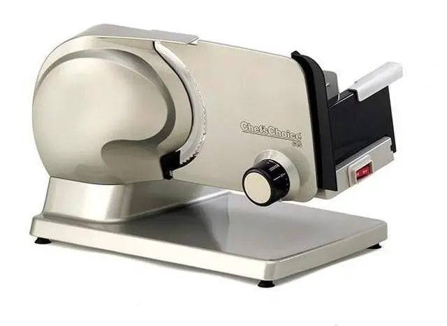 Alt view image 6 of 12 - Chef'sChoice 615A Electric Meat Slicer Features Precision Thickness Control and Tilted Food Carriage for Fast and Efficient Slicing with Removable Blade for Easy Clean, 7", Gray