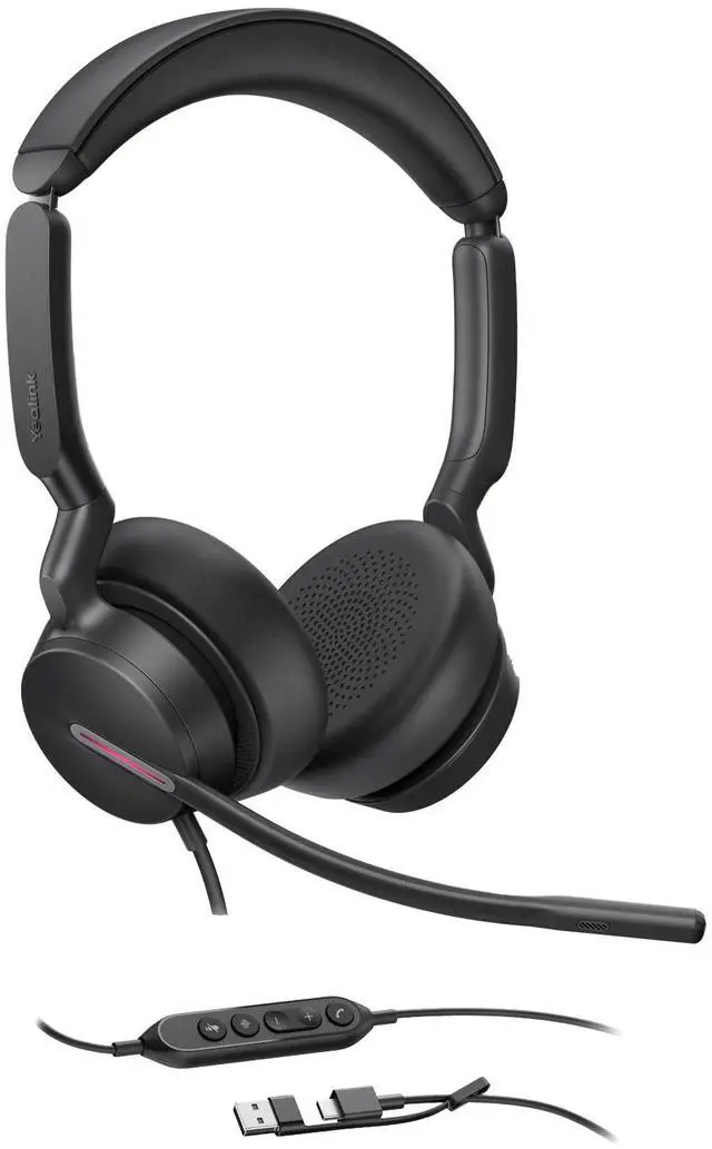 Main image of Yealink UH46 Dual UC USB-C/A - USB Professional Wired Headset - USB-C and USB-A adapter included (1308183)