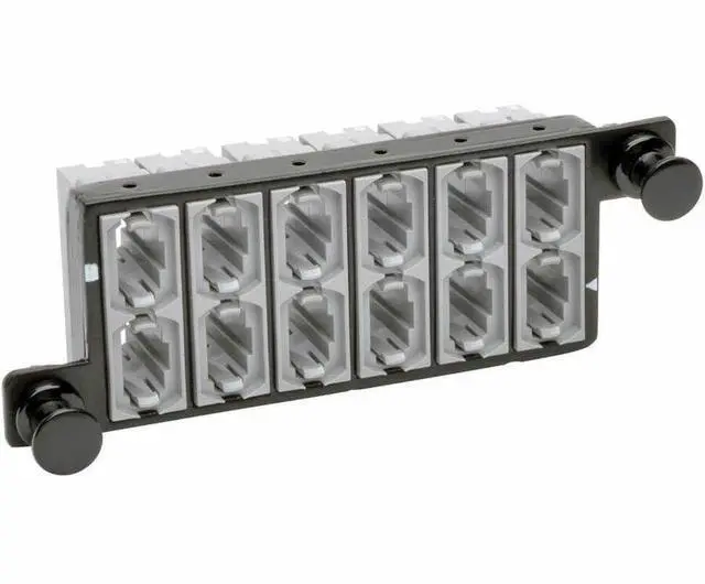 Alt view image 8 of 14 - N482-12M12-X2 40 GB Pass-Through Cassette, (x12) 12-Fiber MTP/MPO M-M