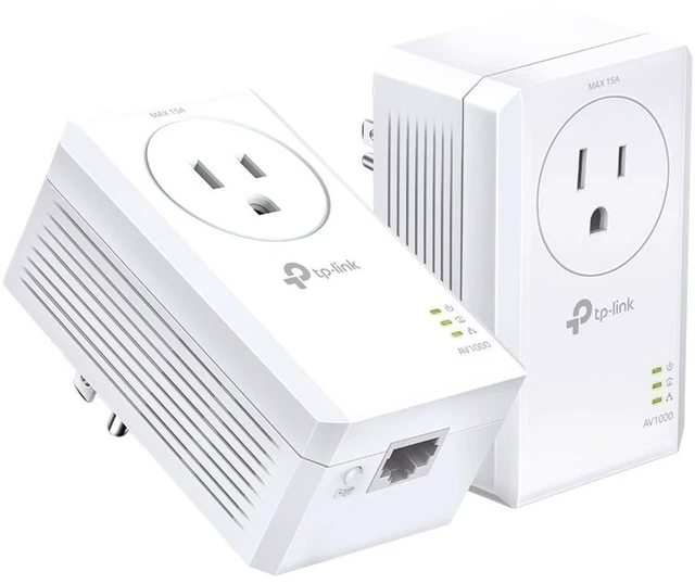 Main image of TP-Link AV1000 Gigabit Passthrough Powerline Starter Kit TLPA7017PKIT